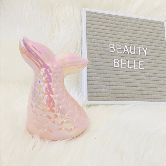 Rae Dunn Iridescent Pink Mermaid Tail Mug Topper - Picture 2 of 3